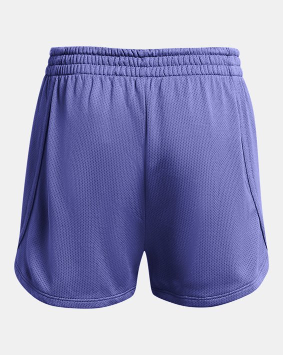 Girls' UA Tech™ Mesh Shorts in Purple image number 1